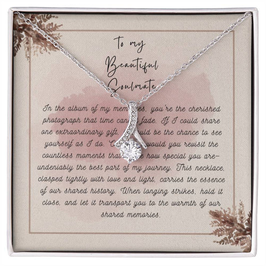 Allure Infusion Pendant: A Captivating Journey Through Shared Memories - To My Beautiful Wife